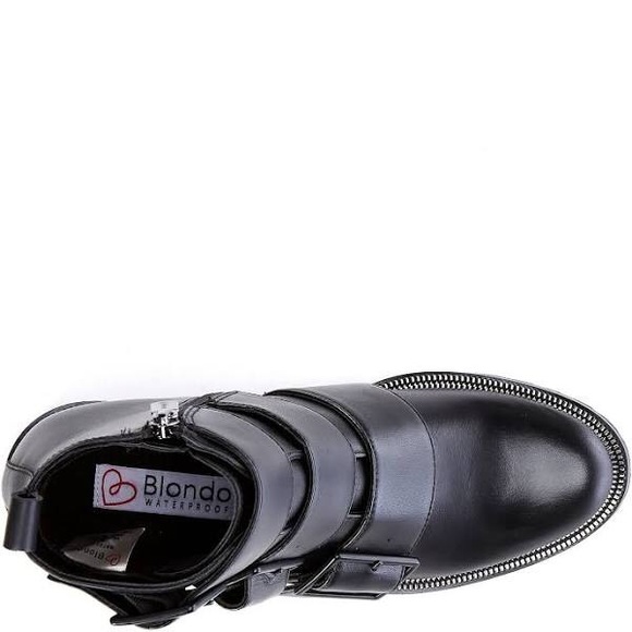 BLONDO CAMILA WATERPROOF LEATHER COMBAT BOOTS 7.5 - Picture 4 of 6